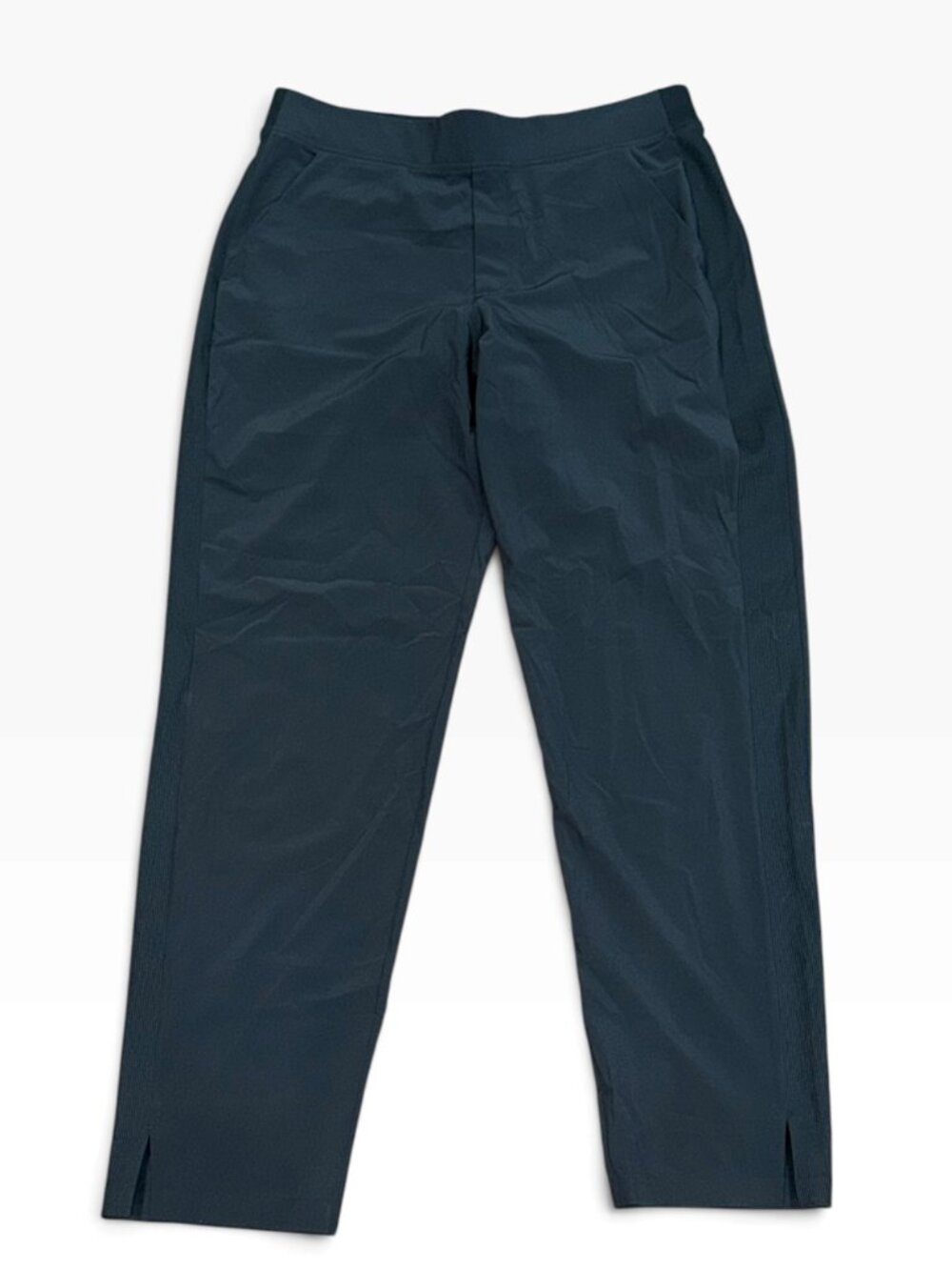 Athleta Brooklyn Ankle Pant Black 12 Tall Pull On Stretch Travel Work Athleisure